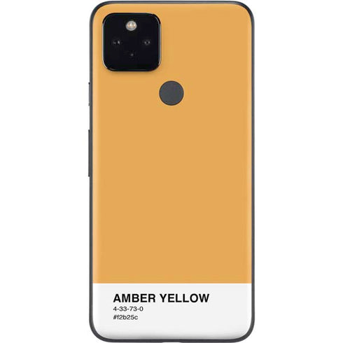Amber Yellow Google Pixel 4a 5G Skin